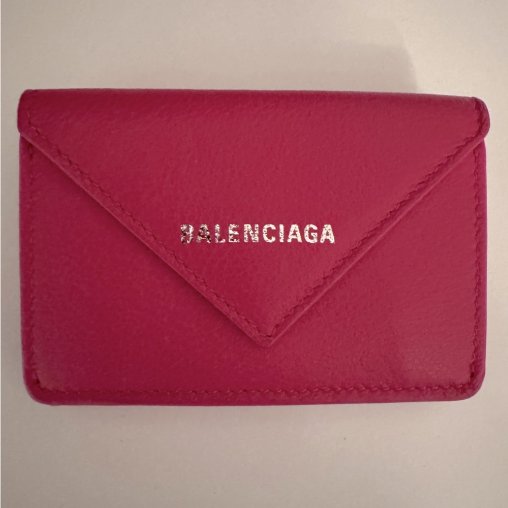 Balenciaga Papier mini wallet in pink brand new